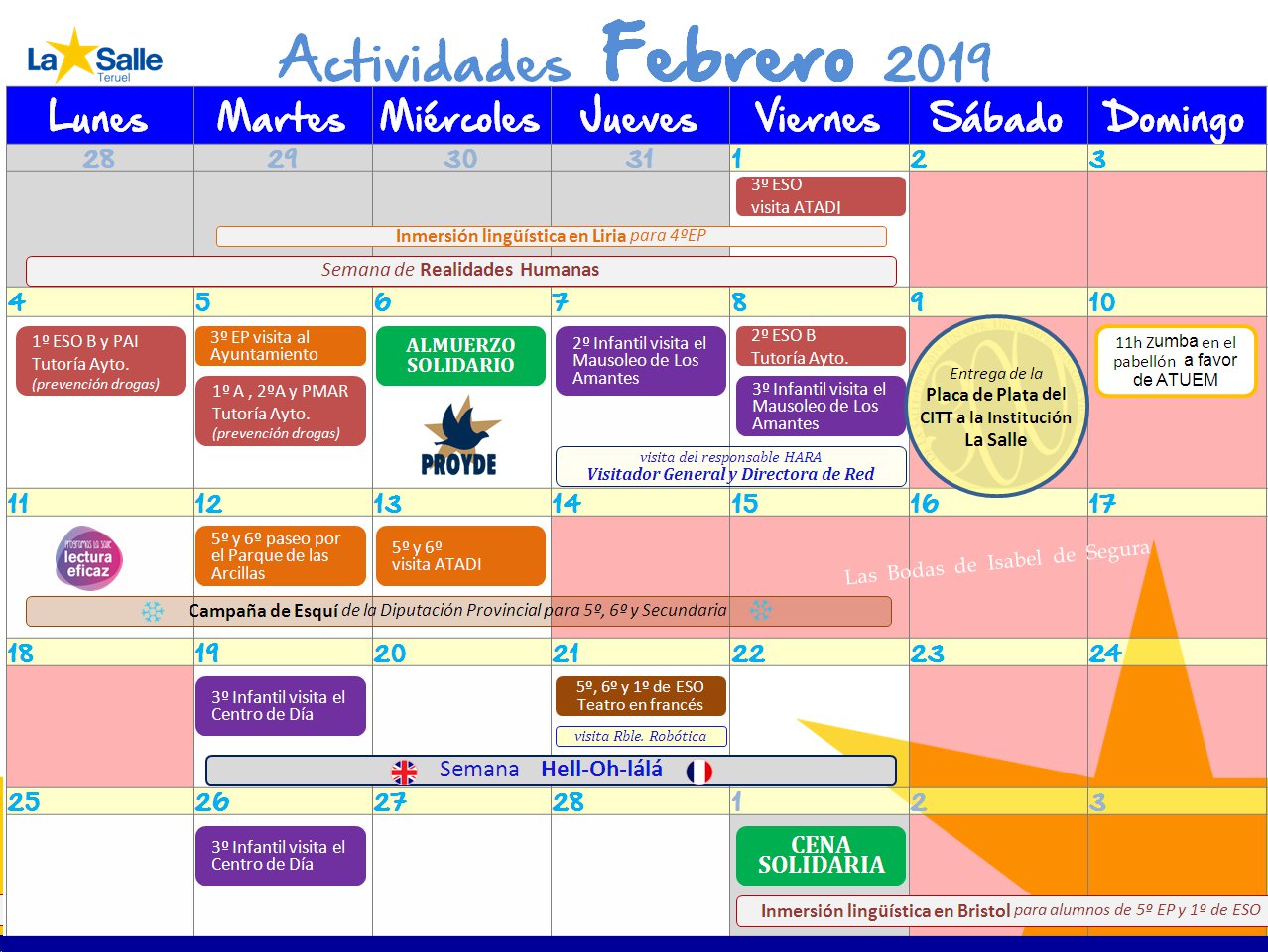 Actividades Febrero