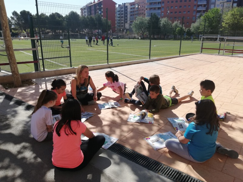 Practicando inglés al aire libre