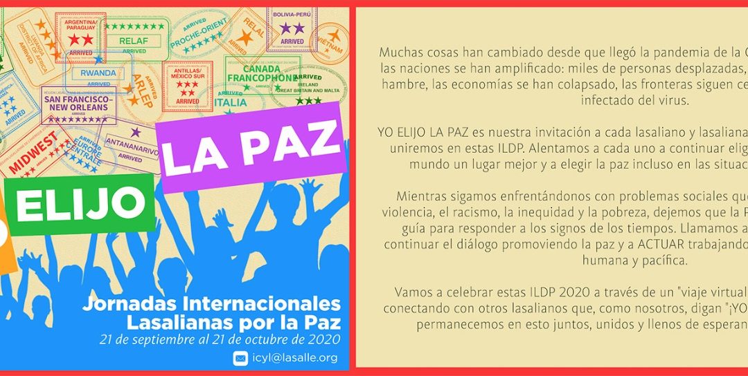 Jornadas Internacionales Lasalianas por la Paz, una llamada a cambiar el mundo