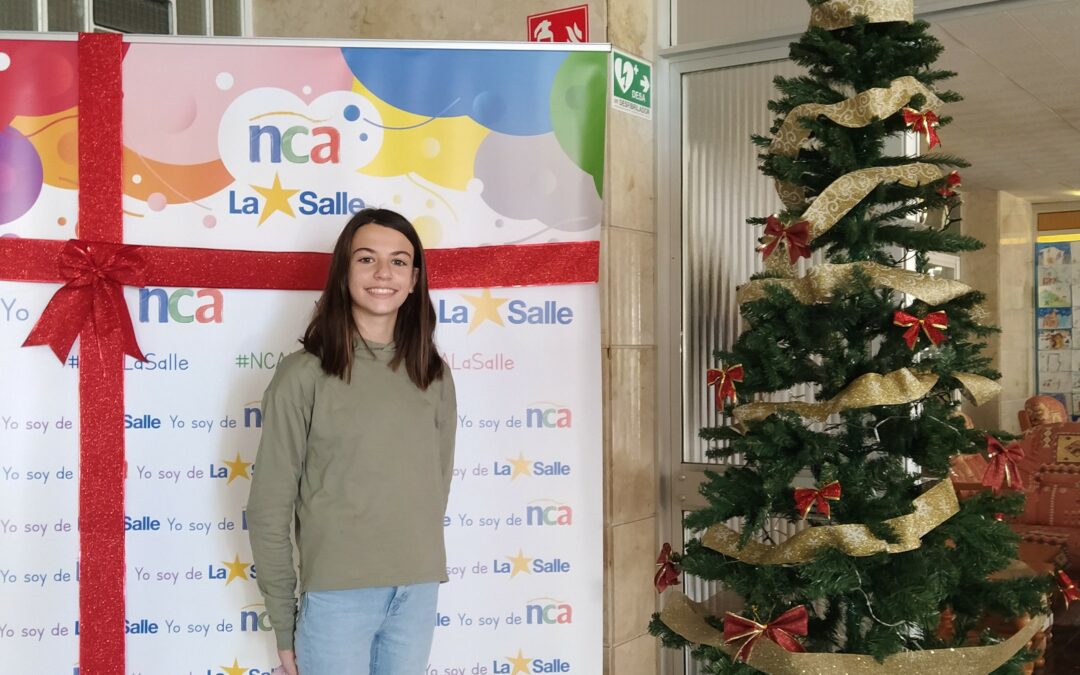 La alumna Lucía Muñoz de 6º gana un concurso de postales navideñas