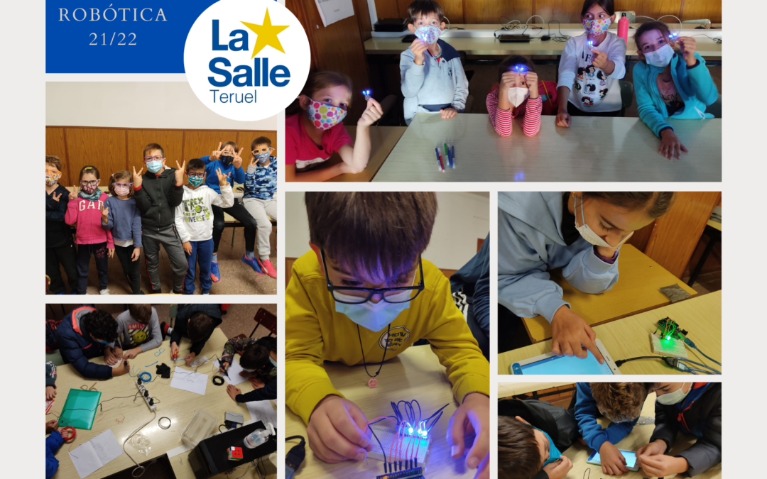 Alumnos de primaria y secundaria aprenden y disfrutan en la extraescolar de robótica