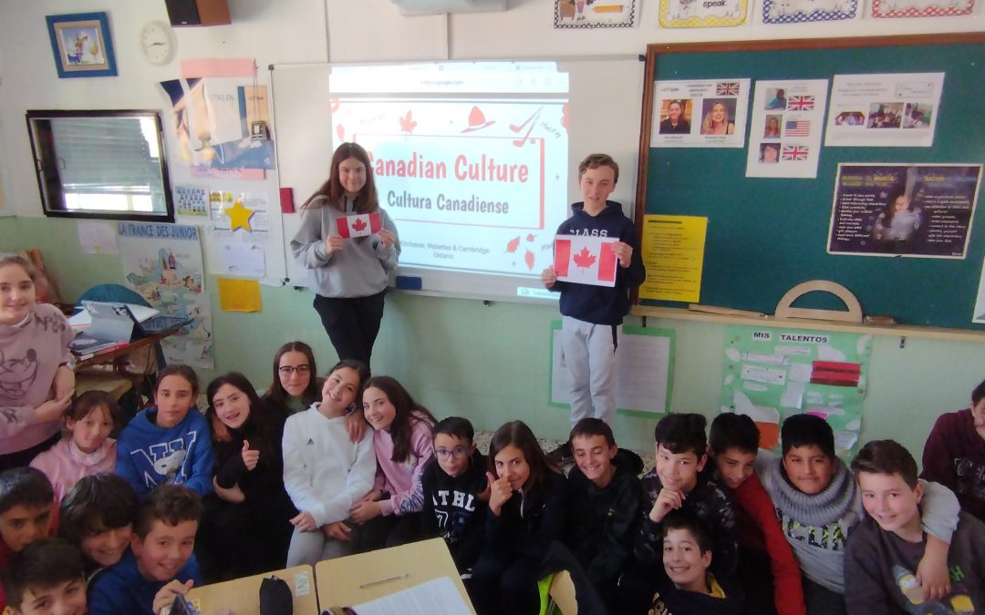 alumnos canadienses en el cole