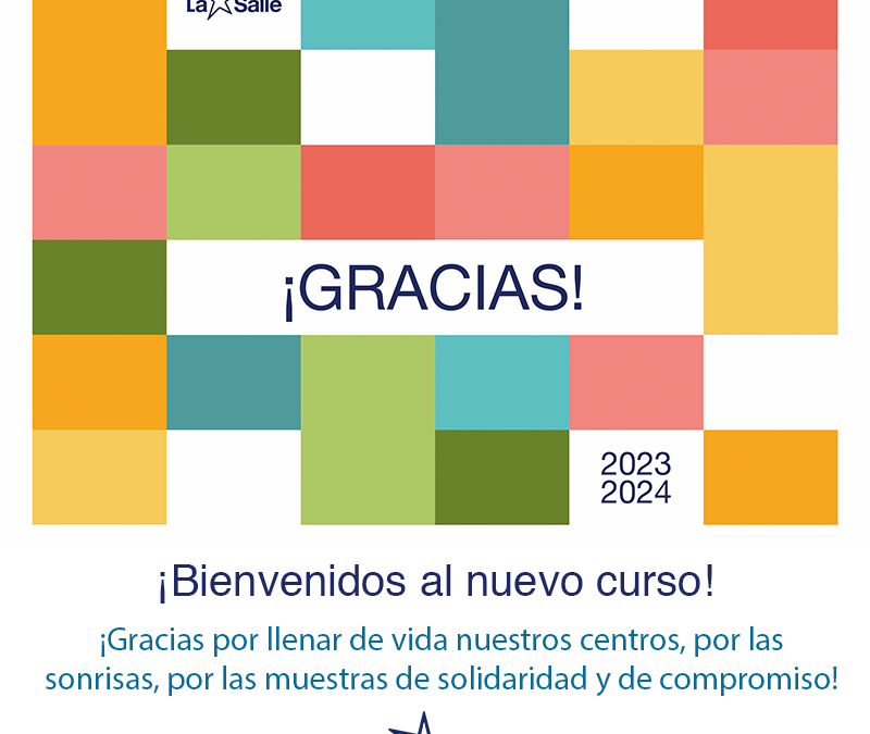 “Gracias”, La Salle da la bienvenida al curso 2023-2024 con su nuevo lema